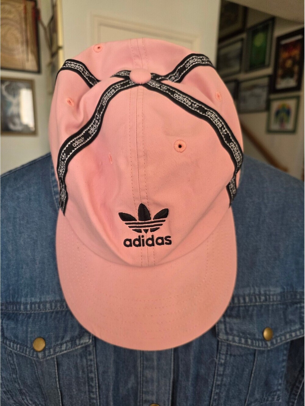 Pink Adidas womens ball cap one size
